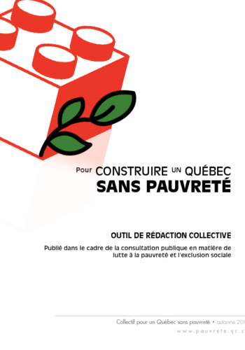 Outil de rédaction collective: Pour construire un Québec sans pauvreté