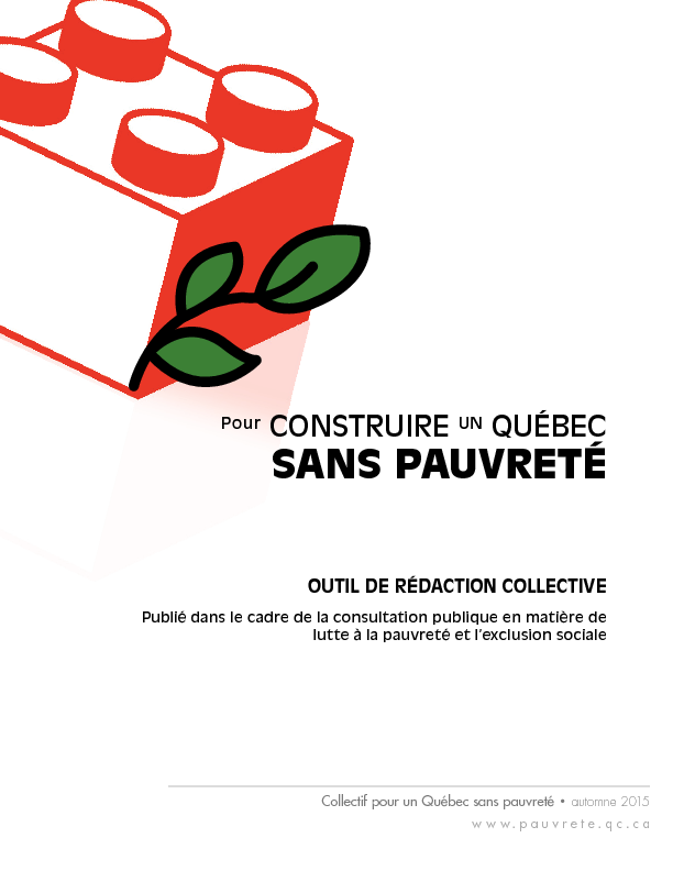 Outil de rédaction collective: Pour construire un Québec sans pauvreté