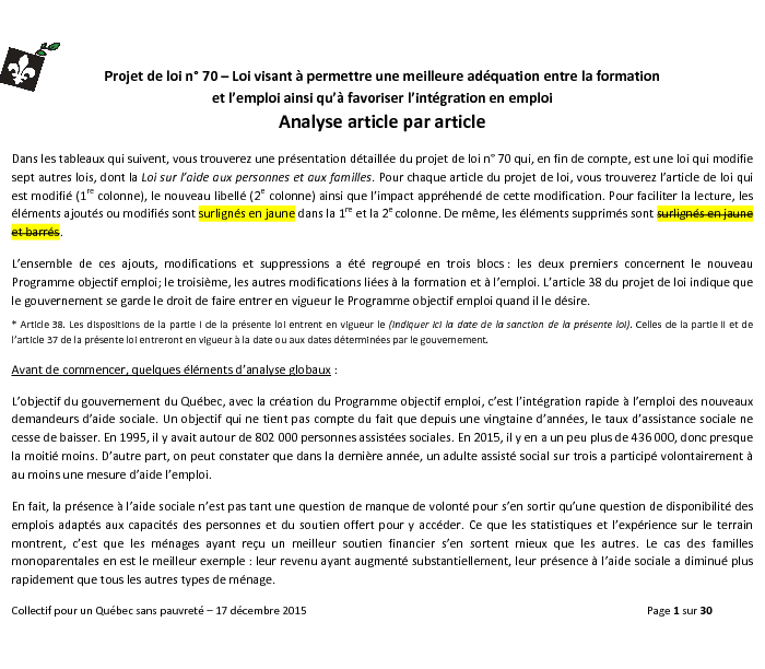 Analyse article par article