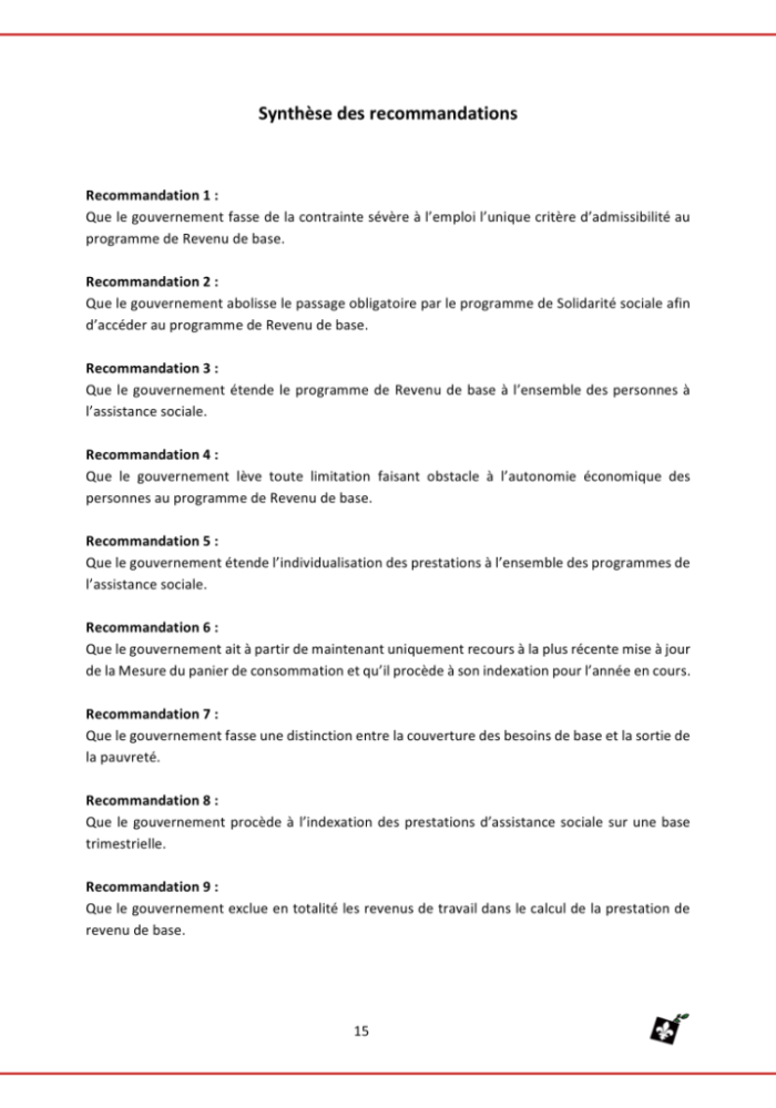 Le programme de Revenu de base doit être amélioré et élargi