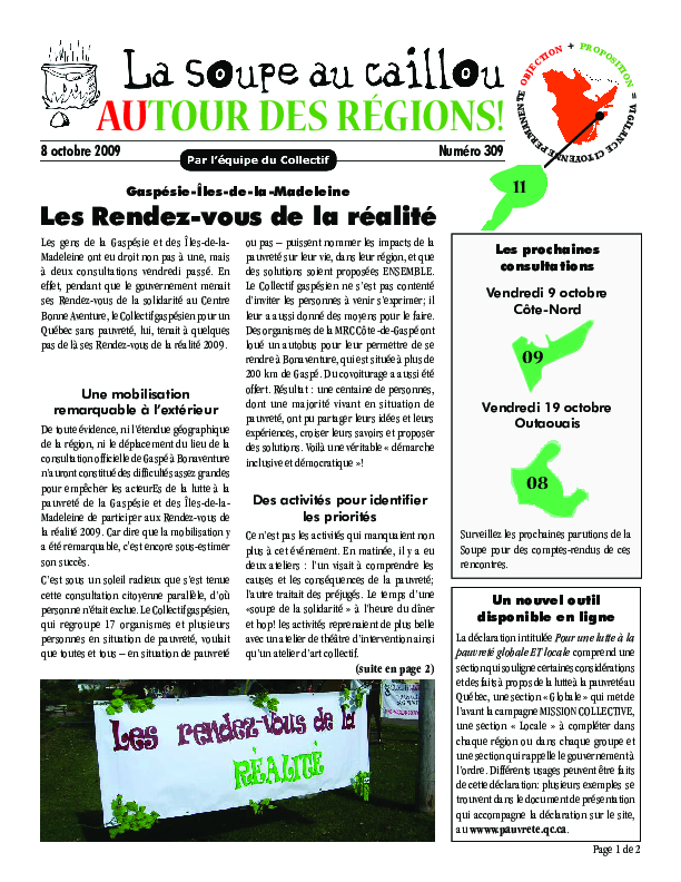 Autour des régions : Gaspésie-Îles-de-la-Madeleine