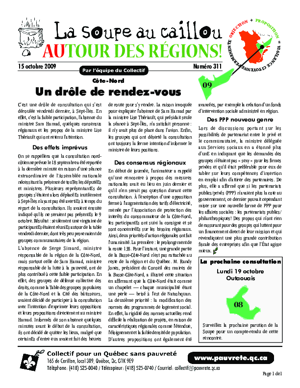 Autour des régions : Côte-Nord