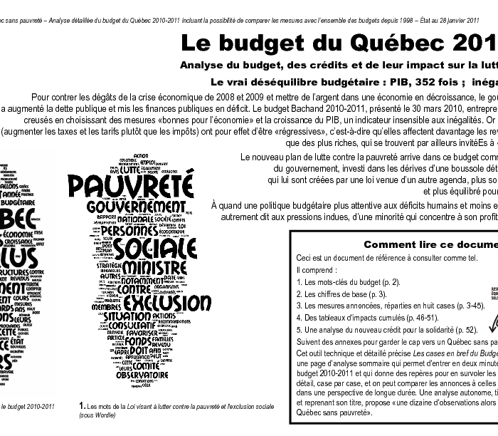Une analyse détaillée, une dizaine d’observations, un outil de présentation et un déclencheur