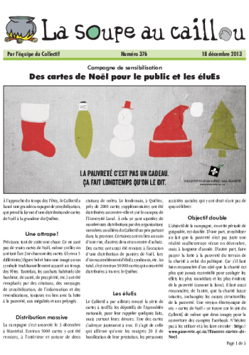 Des cartes de Noël pour le public et les éluEs