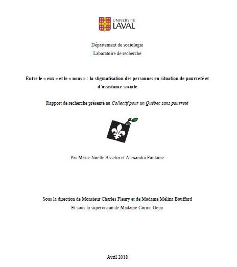 Entre le « eux » et le « nous » : la stigmatisation des personnes en situation de pauvreté et d’assistance sociale