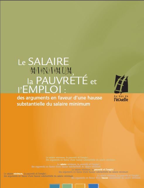 Le salaire minimum, la pauvreté et l’emploi: des arguments en faveur d’une hausse substantielle du salaire minimum