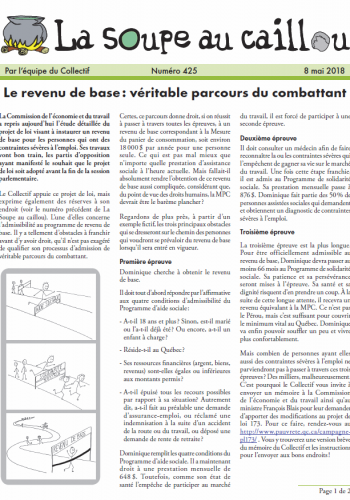 Le revenu de base : parcours du combattant