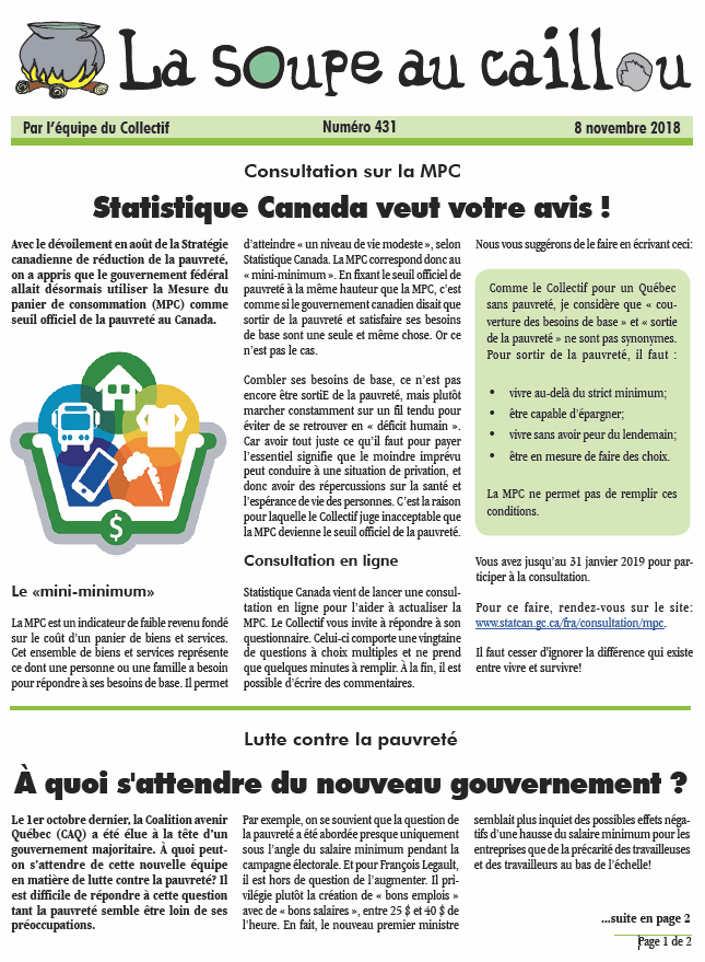 Consultation sur la MPC: Statistique Canada veut votre avis !