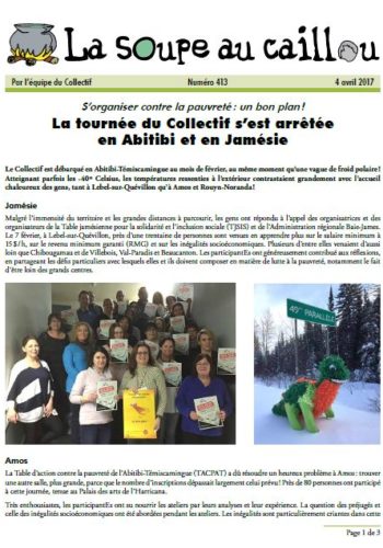 La tournée du Collectif s’est arrêtée en Abitibi et en Jamésie