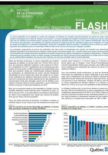 Des améliorations du revenu des QuébécoisEs, mais un accroissement de l’écart avec celui des autres CanadienNEs