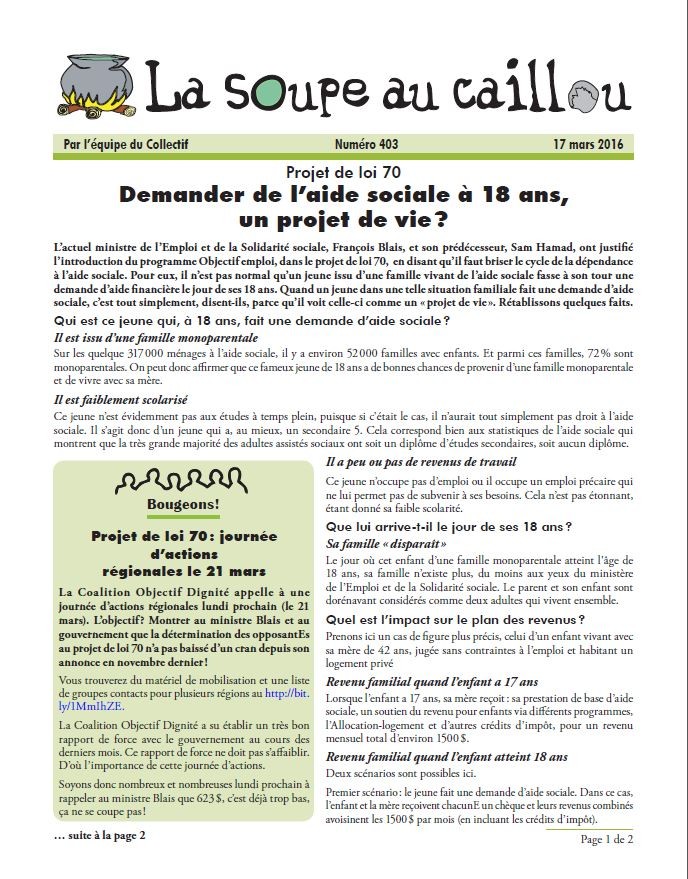 Demander de l’aide sociale à 18 ans, un projet de vie ?