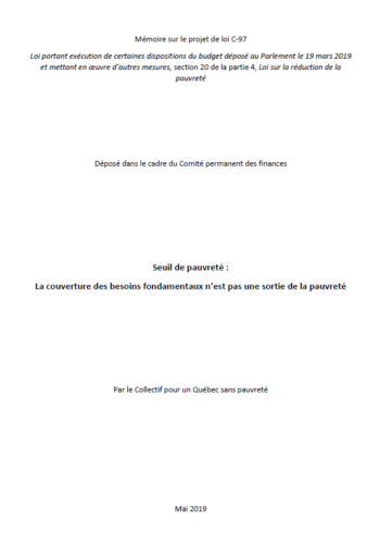 Seuil de pauvreté : La couverture des besoins fondamentaux n’est pas une sortie de la pauvreté