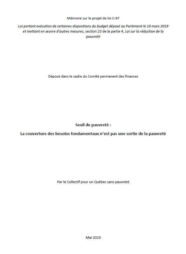 Seuil de pauvreté : La couverture des besoins fondamentaux n’est pas une sortie de la pauvreté