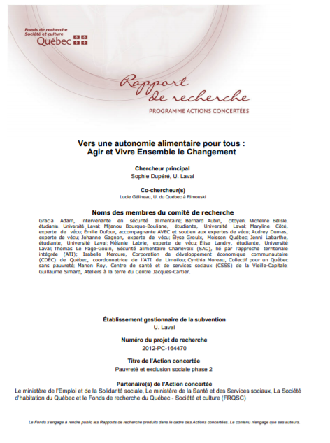 Vers l’autonomie alimentaire pour touTEs : agir et vivre ensemble le changement (VAATAVEC)