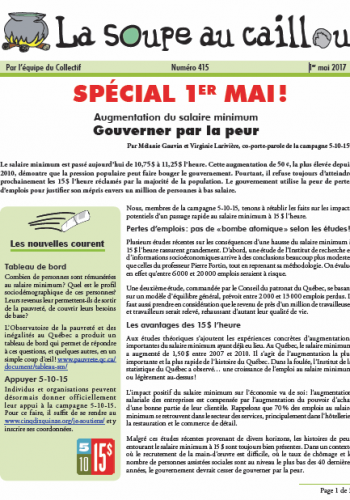 Spécial 1er mai !