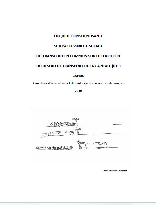 Enquête conscientisante sur l’accessibilité sociale du transport en commun