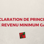 DÉCLARATION DE PRINCIPES SUR LE REVENU MINIMUM GARANTI