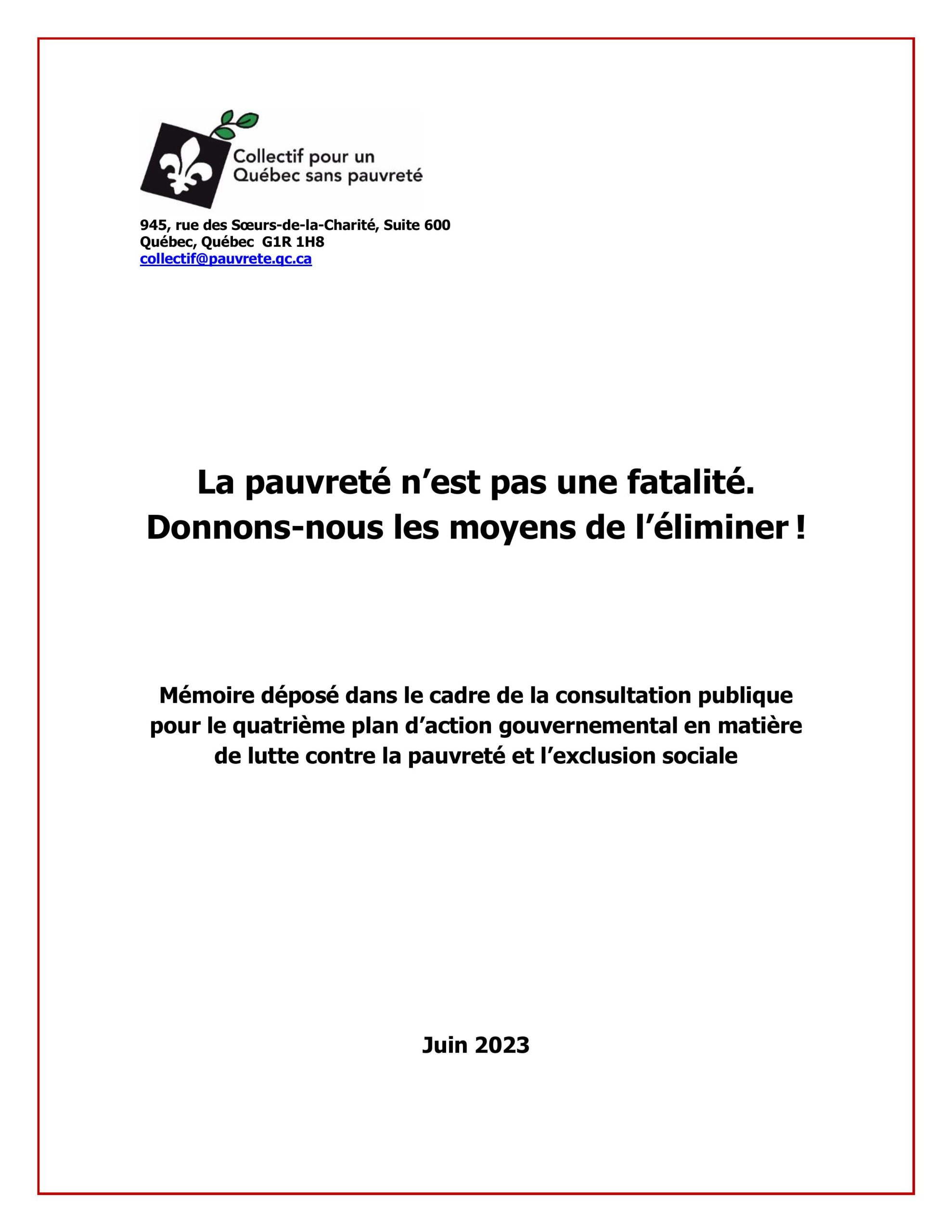 memoire 4e plan action gouvernemental